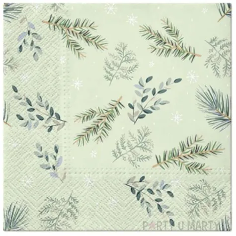 serwetki galazki swierku i bukszpanu paw 33 cm 20 szt