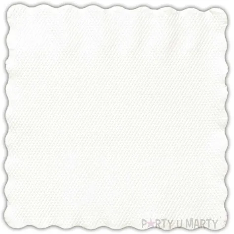 serwetki gastronomiczne zabkowane bialy ravi 15 cm 200 szt