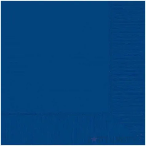 serwetki gladkie niebieskie amscan 33 cm 50 szt