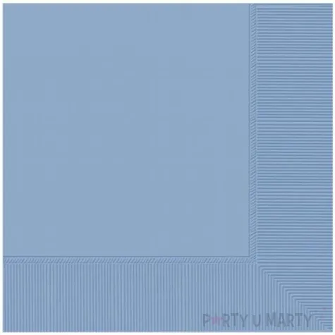 serwetki gladkie niebieskie pastelowe amscan 25 cm 20 szt