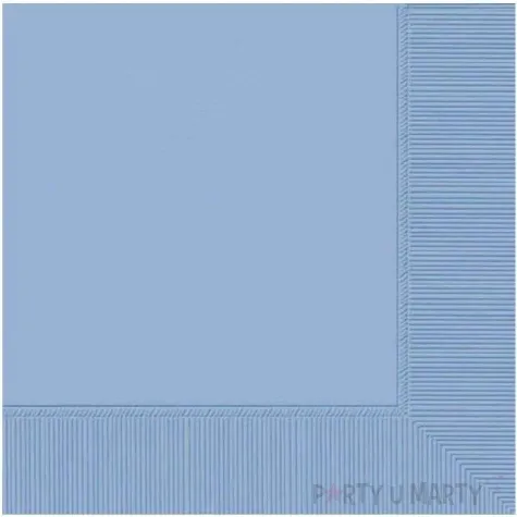 serwetki gladkie niebieskie pastelowe amscan 25 cm 50 szt