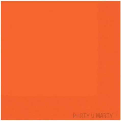 serwetki gladkie pomaranczowe amscan 25 cm 20 szt