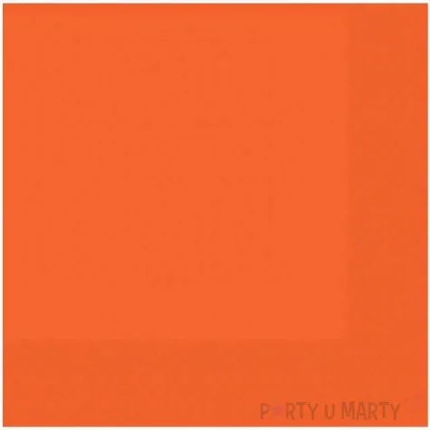 serwetki gladkie pomaranczowe amscan 33 cm 20 szt