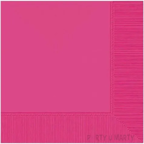 serwetki gladkie rozowe amscan 25 cm 50 szt