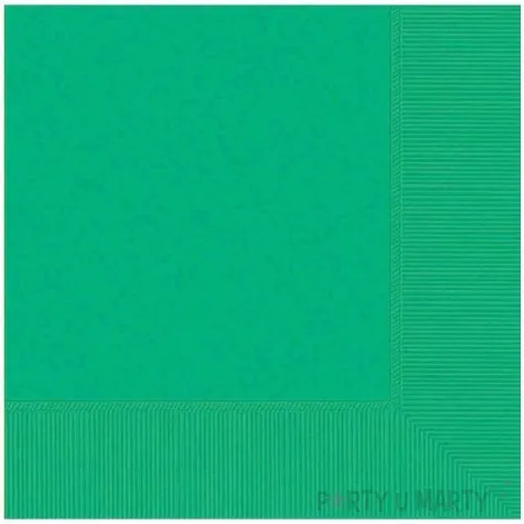 serwetki gladkie zielone amscan 33 cm 50 szt