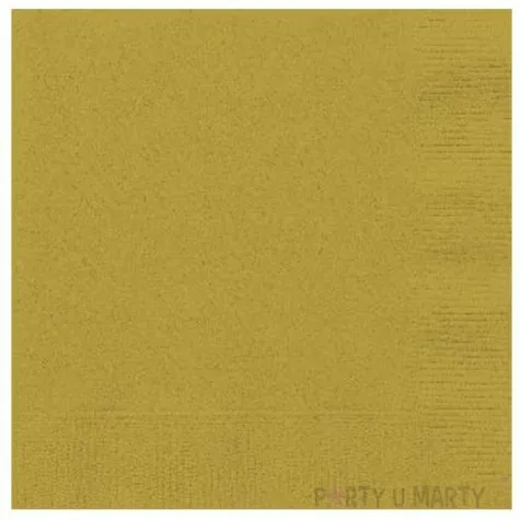 serwetki gladkie zlote amscan 25 cm 20 szt