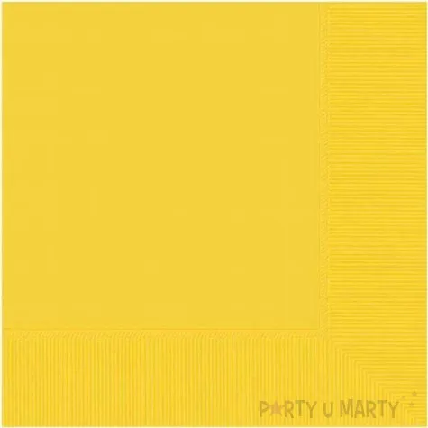 serwetki gladkie zolty amscan 25 cm 20 szt