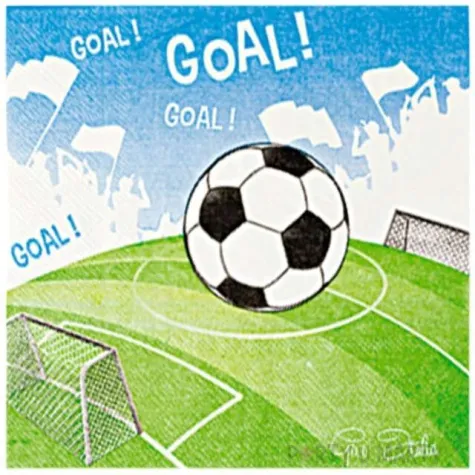 serwetki goal pilka nozna givi italiia 33 cm 20 szt