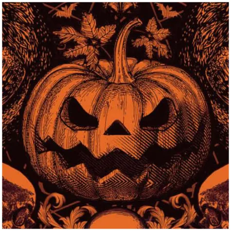 serwetki gotyckie dynie halloween guirca 33 cm 20 szt