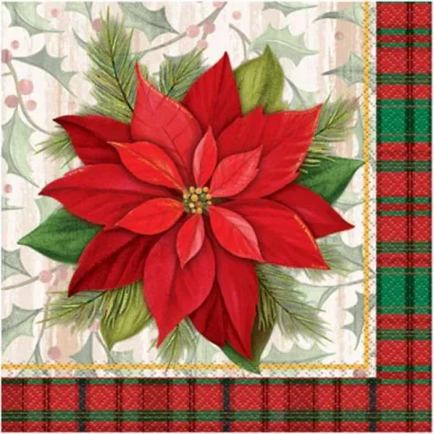 serwetki gwiazda betlejemska deluxe unique 33 cm 16 szt