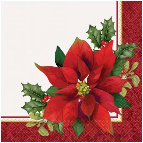 serwetki gwiazda betlejemska unique 33 cm 16 szt