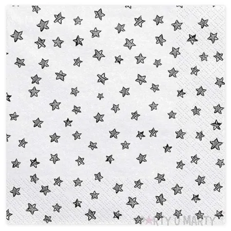 serwetki gwiazdki bazgroly 33 cm 20 szt