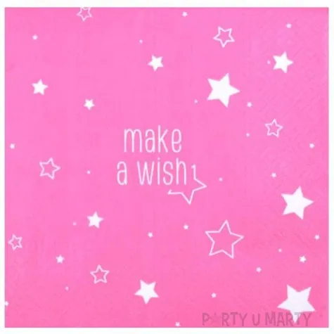 serwetki gwiazdki rozowe arpex 33 cm 20 szt