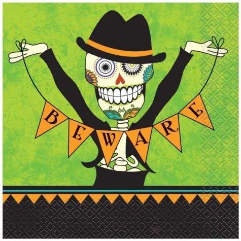 serwetki halloween day of the dead unique 33 cm 16 szt