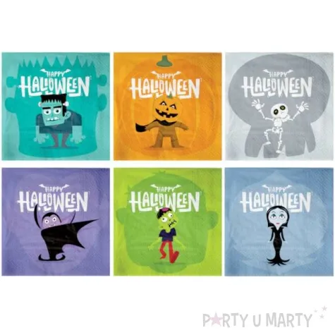 serwetki halloween monsters partypal 33 cm 12 szt