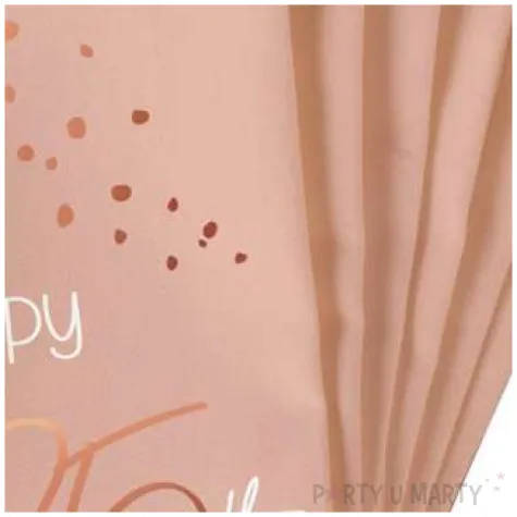 serwetki happy 25th elegant lush blush rozowy folat 33 cm 10 szt