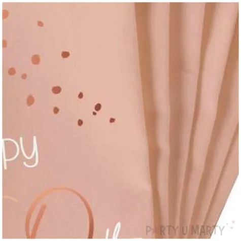 serwetki happy 60th elegant lush blush rozowy folat 33 cm 10 szt