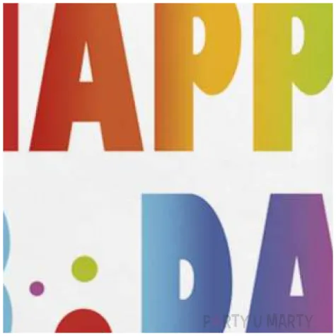 serwetki happy bday kropki maki 33 cm 20 szt