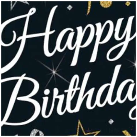 serwetki happy birthday b c czarny godan 33 cm 20 szt