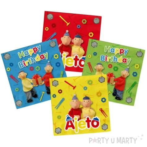 serwetki happy birthday pat i mat sasiedzi folat 33 cm 20 szt