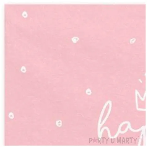 serwetki happy birthday rozowe partydeco 33 cm 20 szt