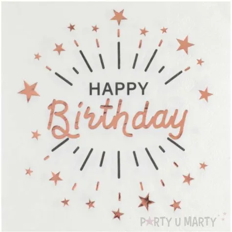 serwetki happy birthday santex 33cm 10 szt