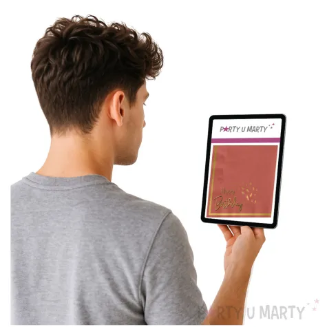 serwetki happy birthday zlota rama rozowe folat 33 cm 20 szt