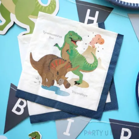 serwetki happy dinosaur amscan 33 cm 20 szt