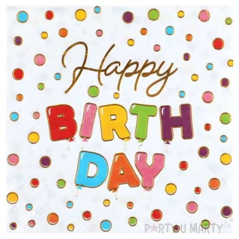 serwetki happy kropki santex 33 cm 20 szt