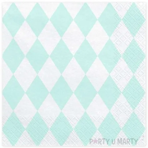 serwetki harlequin mietowym partydeco 33 cm 20 szt