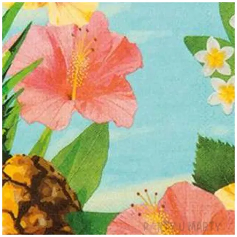 serwetki hawajskie ananasy boland 33 cm 12 szt