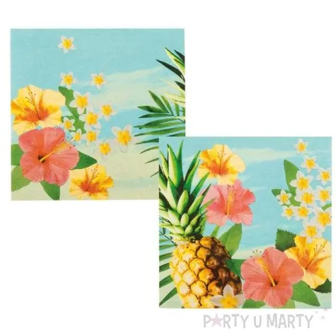 serwetki hawajskie ananasy boland 33 cm 12 szt