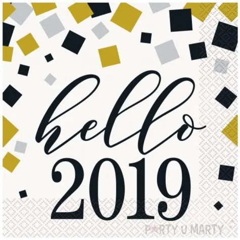 serwetki hello 2019 unique 33 cm 16 szt