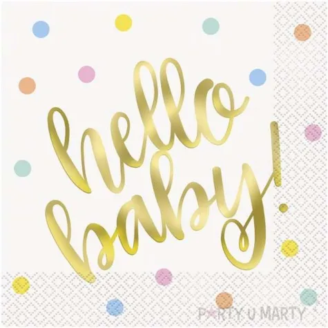 serwetki hello baby unique 33 cm 16 szt