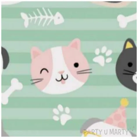 serwetki hello zwierzaki amscan 33 cm 20 szt