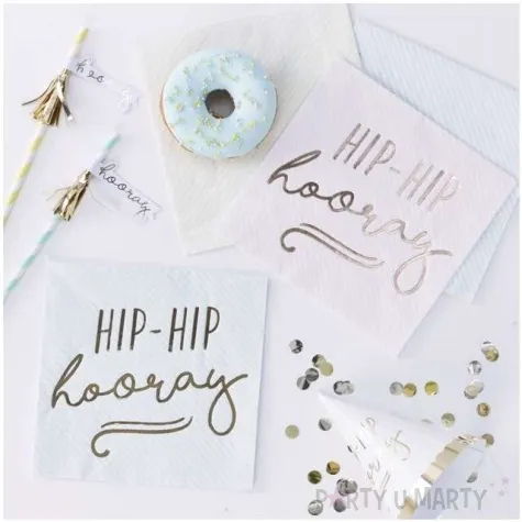 serwetki hip hip hooray mix ginger ray 33 cm 16 szt