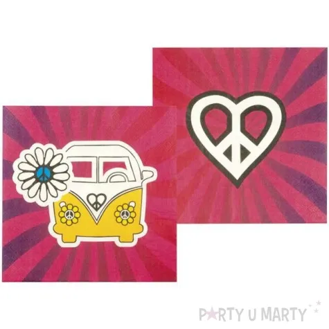 serwetki hipis hippie boland 33 cm 12 szt