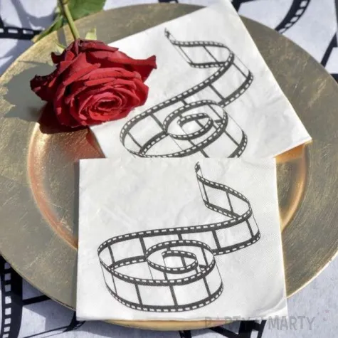 serwetki hollywood santex biale 33 cm 20 szt