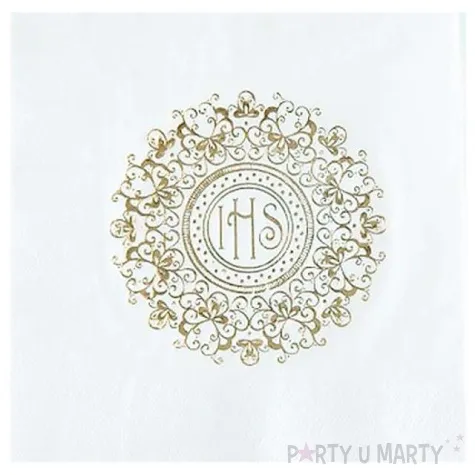 serwetki hostia ihs zloty ornament partypal 33 cm 20 szt