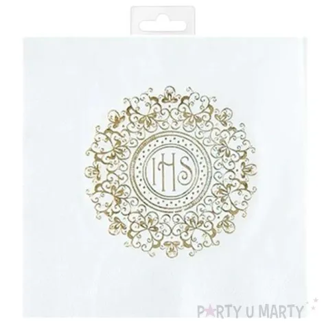 serwetki hostia ihs zloty ornament partypal 33 cm 20 szt
