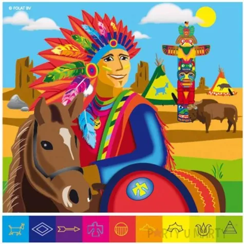 serwetki indianie mix folat 33 cm 20 szt