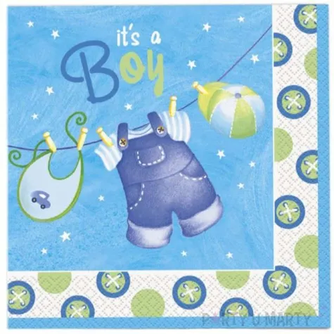 serwetki its a boy 33 cm unique 16 szt