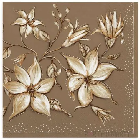 serwetki japonskie lilie maki 33 cm 20 szt