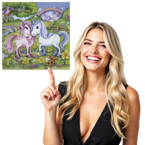 serwetki jednorozce w ogrodzie maki 33 cm 20 szt