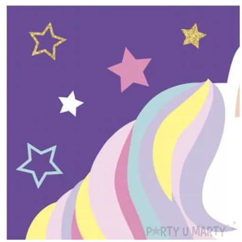 serwetki jednorozec happy birthday unique 33 cm 16 szt