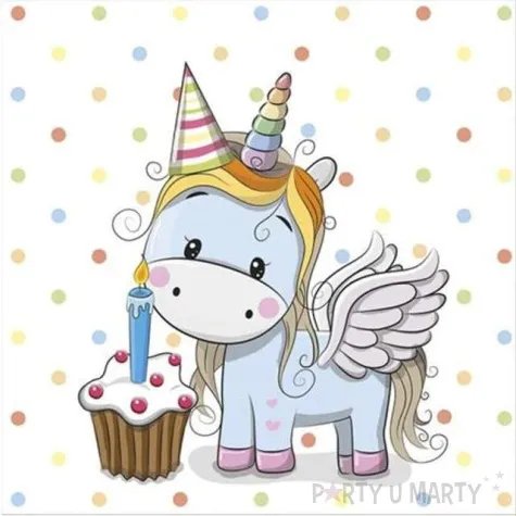 serwetki jednorozec maki daisy 33 cm 20 szt