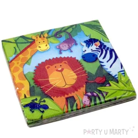 serwetki jungle animals amscan 33 cm 16 szt