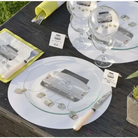 serwetki just married 33 cm santex 10 szt