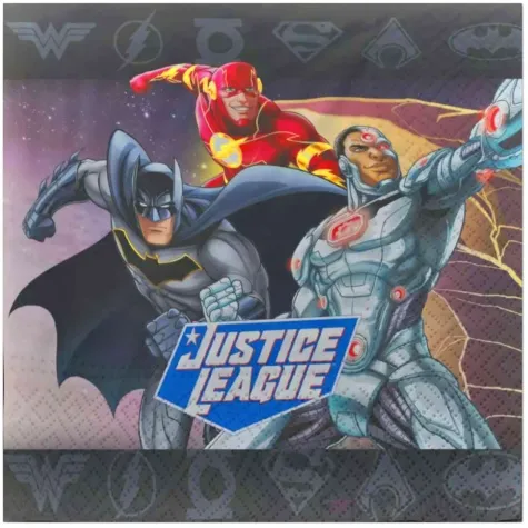 serwetki justice league party factory 33x33 cm 20 szt