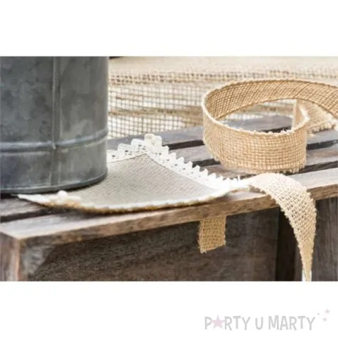 serwetki jutowe naturalne chaks 12 cm 6 szt